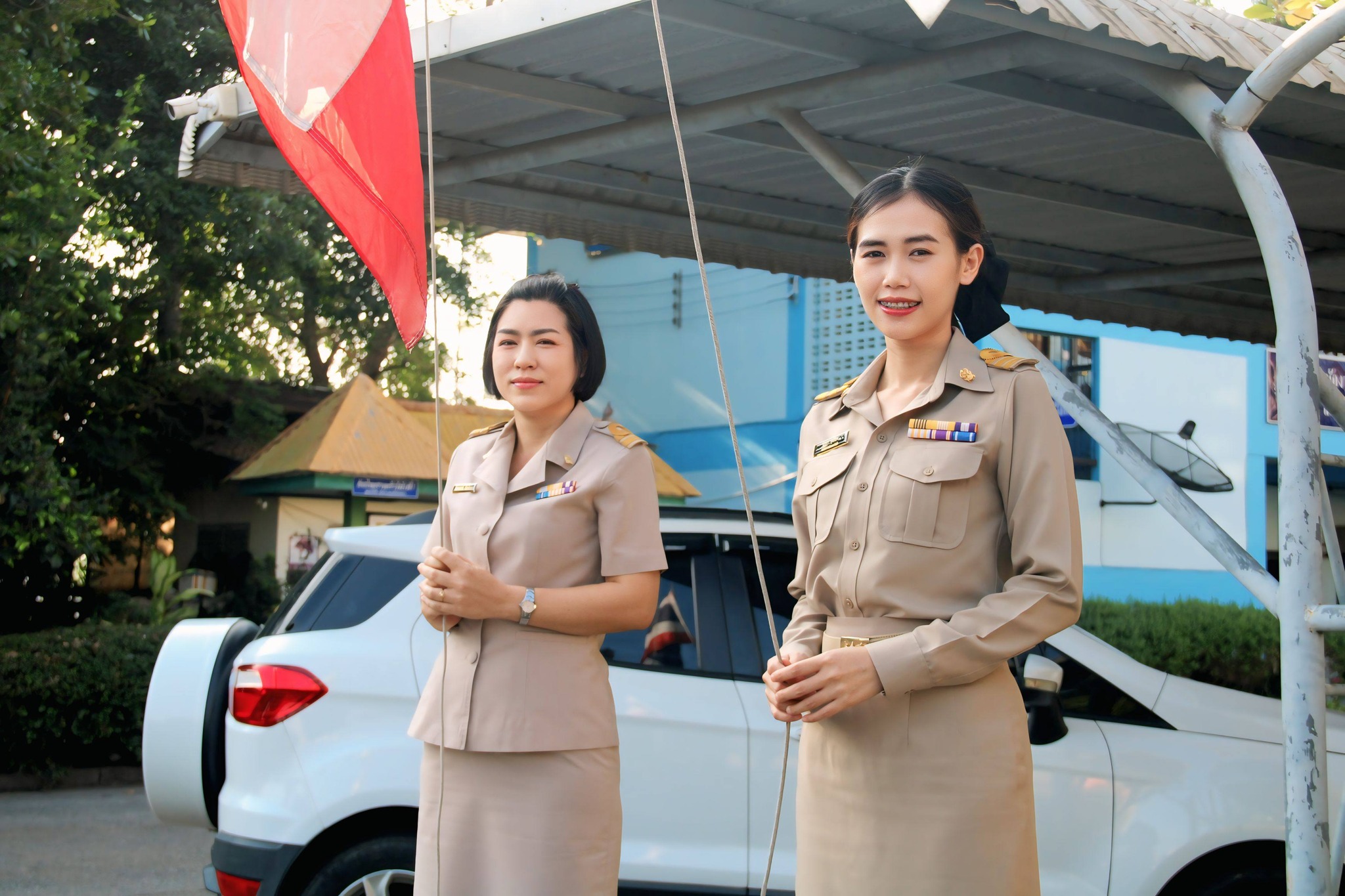 สพป.ฉะเชิงเทรา เขต 1 จัดกิจกรรมเคารพธงชาติ เสริมสร้างวัฒนธรรมองค์กร